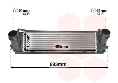 VAN WEZEL Kompressoriõhu radiaator 06004466